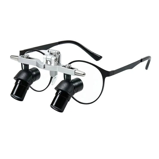 6X Head Mounted Binocular Magnifying Glass Black