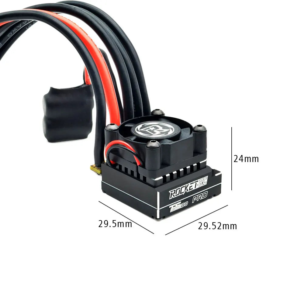17.5T Sensored Brushless RC Motor with 80A ESC