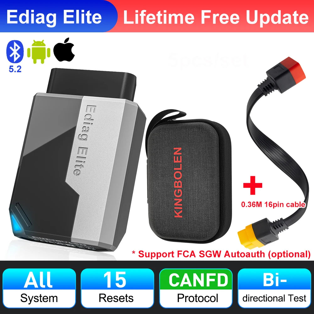 All-System Car Diagnostic Scanner with 15 Resets