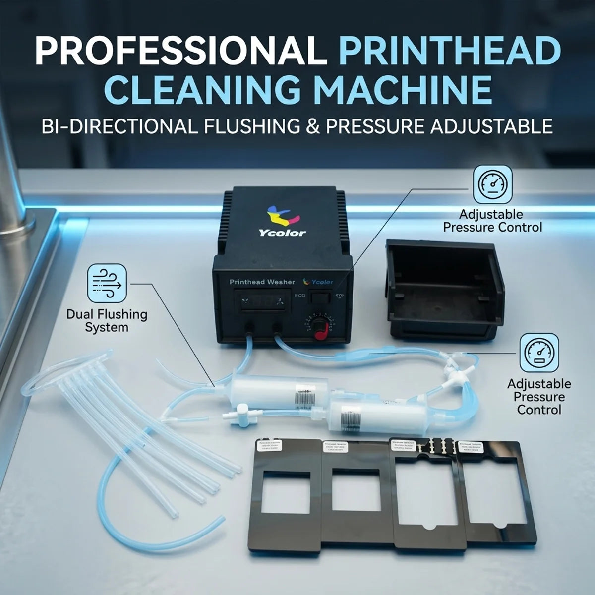 6-Channel Printhead Unclogging & Cleaning Machine