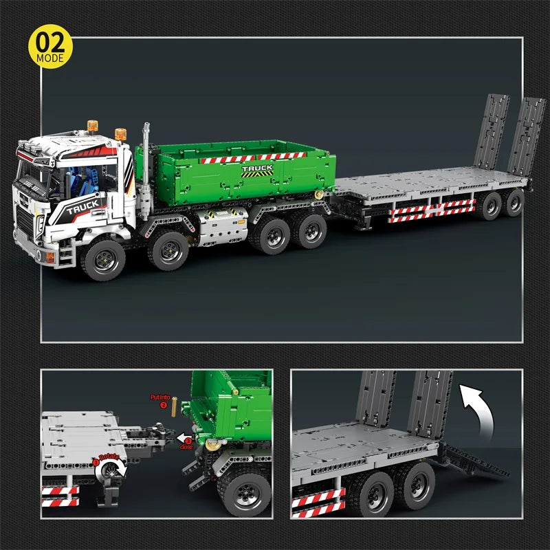 2852PCS Technical Crane Truck Building Blocks Set