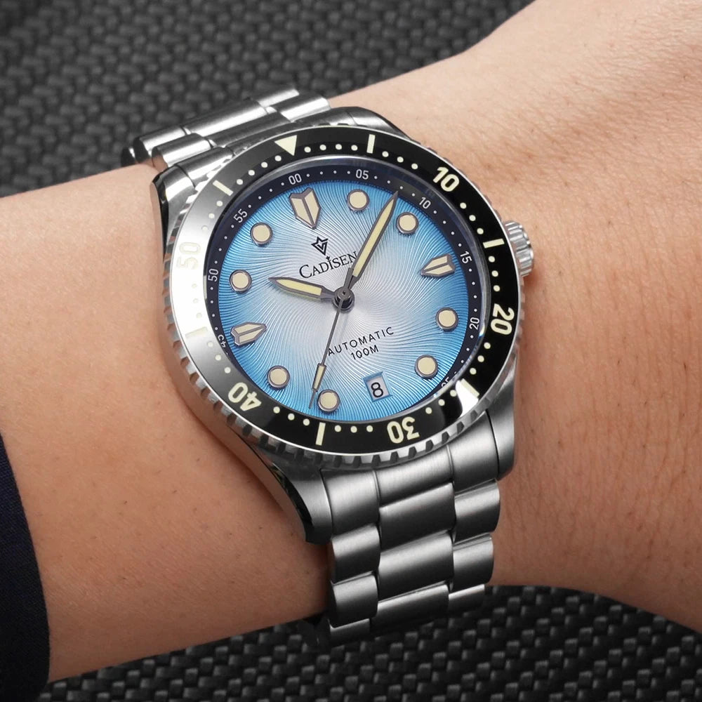 Automatic Mechanical Watch Sapphire Glass Waterproof White