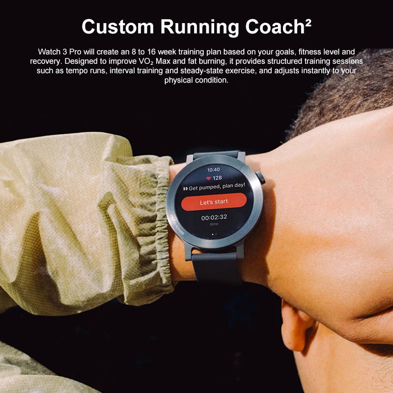 Rechargeable Smartwatch with GPS Blood Oxygen Monitor Orange Edition