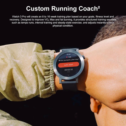 Rechargeable Smartwatch with GPS Blood Oxygen Monitor Orange Edition