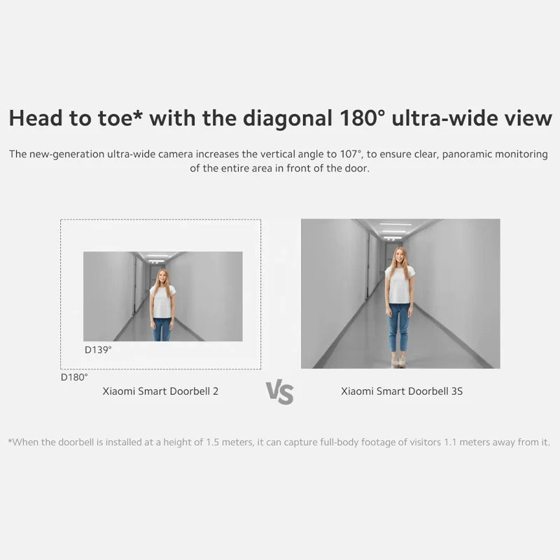 Wireless 2K HD Doorbell with AI Human Detection