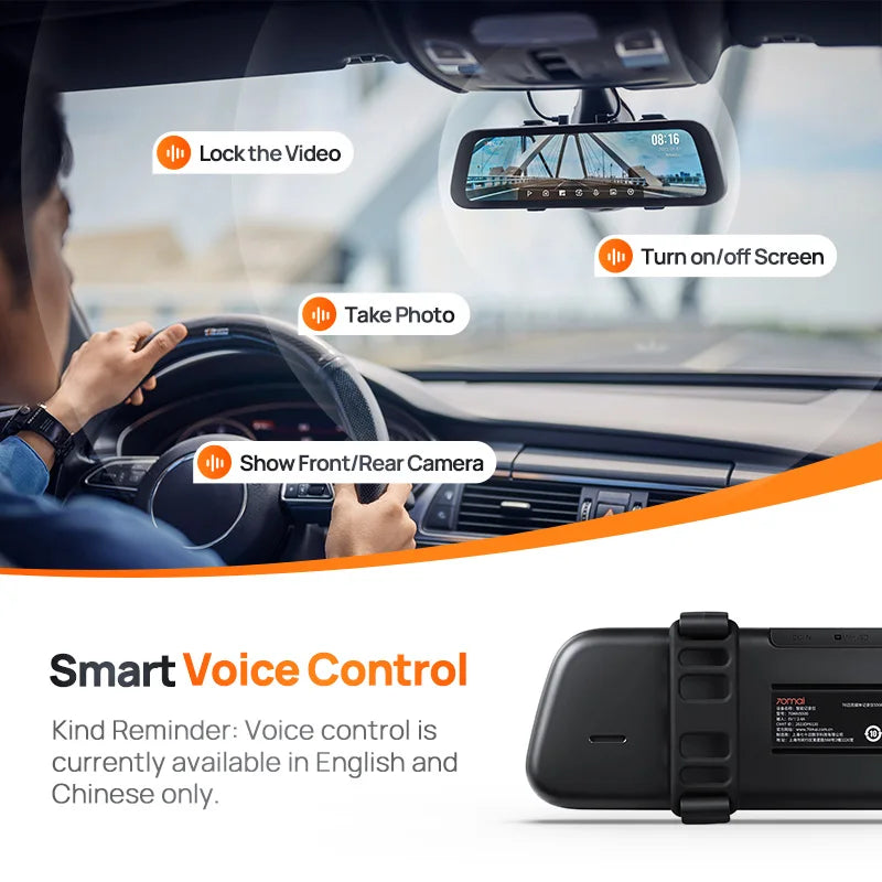 S500 Dash Cam 64GB SD Card 3K Dual HDR