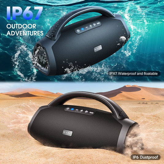 200W Portable Bluetooth Speaker with 24H Playtime IPX7 Waterproof