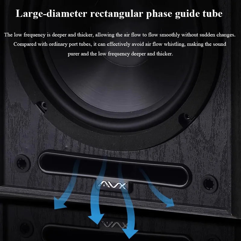 6.5" Bookshelf Speakers 2-Way 100W Stereo Pair