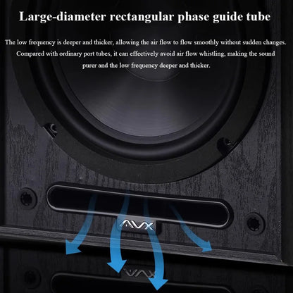 6.5" Bookshelf Speakers 2-Way 100W Stereo Pair