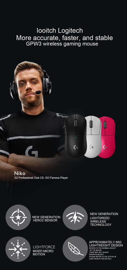PRO X Superlight 2 Gaming Mouse Pink Wireless