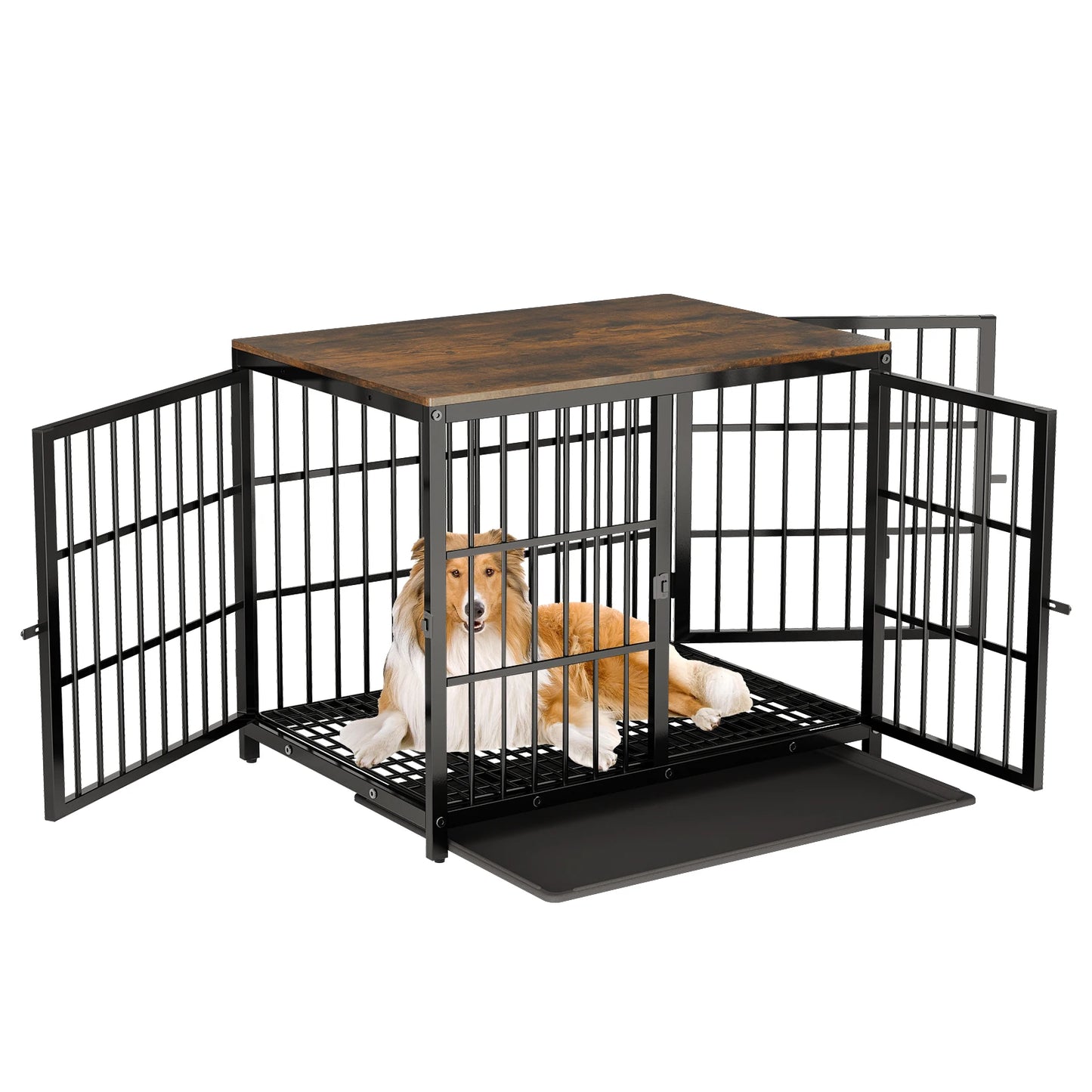 Extra Large Pet Cage with Tray White