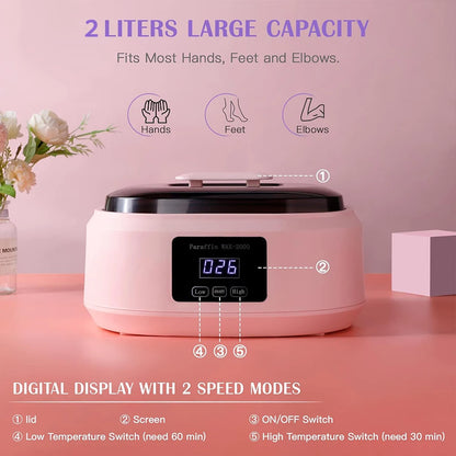 Pink 200W Wax Heater Kit Hair Removal
