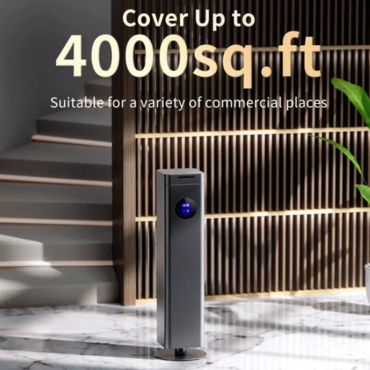 Titanium Gray Bluetooth Essential Oil Diffuser for Large Rooms