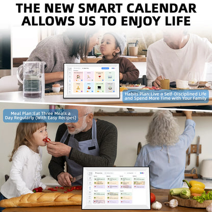 3 in 1 Digital Family Calendar with Photo Display 15.6"