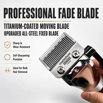 Professional Cordless Hair Clipper 7000RPM with LED Display