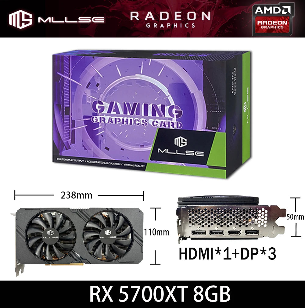 RX 5700 XT 8GB GDDR6 Gaming Graphics Card