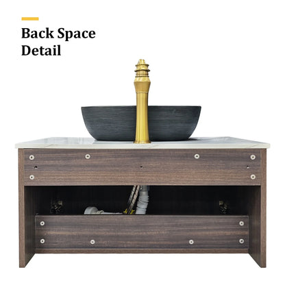 120cm Bathroom Vanity with Double Basin and Storage