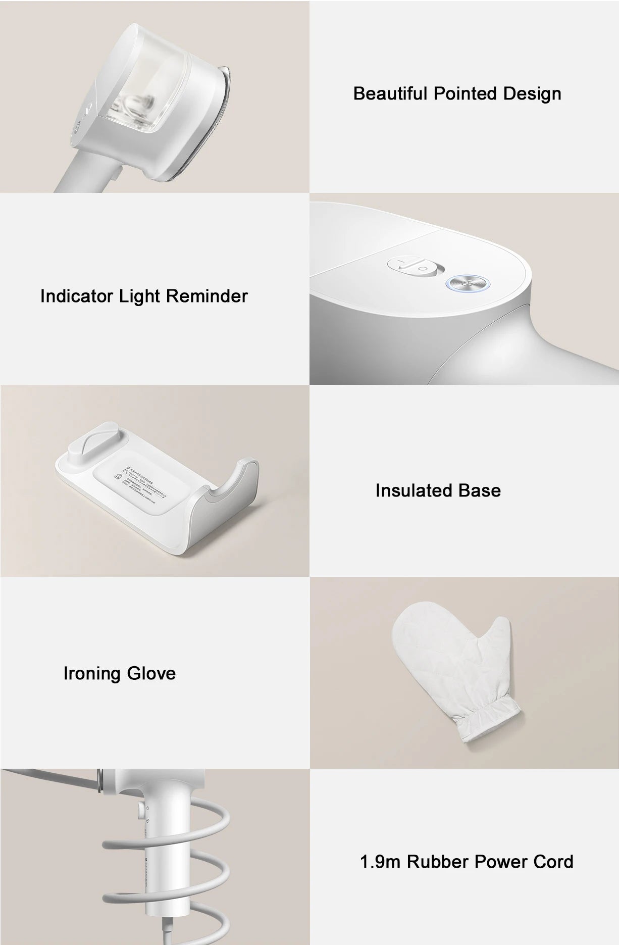 XIAOMI Portable Handheld Garment Steamer for Clothes and Fabrics