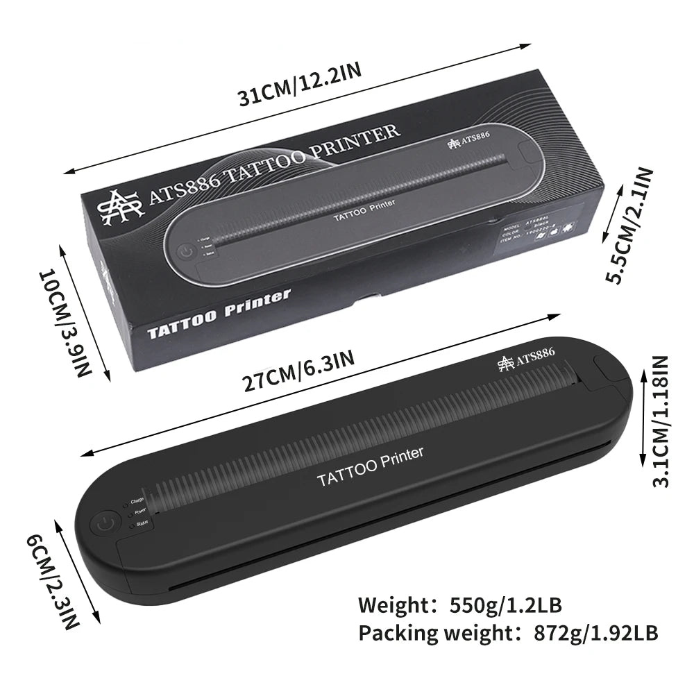 Portable Tattoo Stencil Printer Thermal Transfer Machine