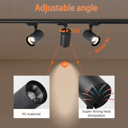 Ceiling Mount Natural LED Track Light 30W