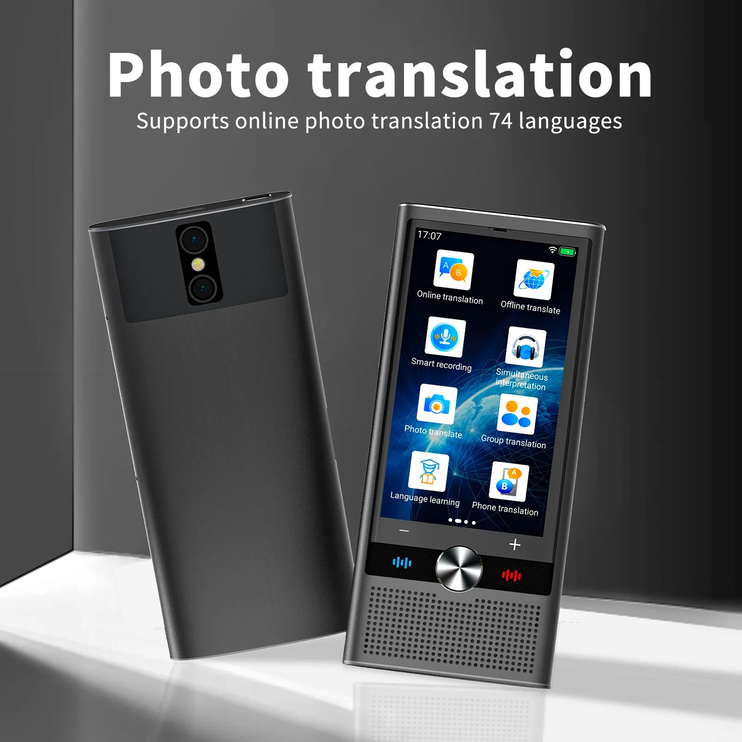 Portable AI Voice Translator 148 Online 19 Offline Languages