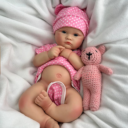 45cm Lifelike Silicone Reborn Baby Doll Painted