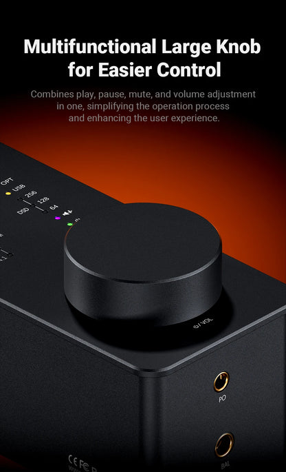USB DAC Headphone Amplifier with Balanced Output