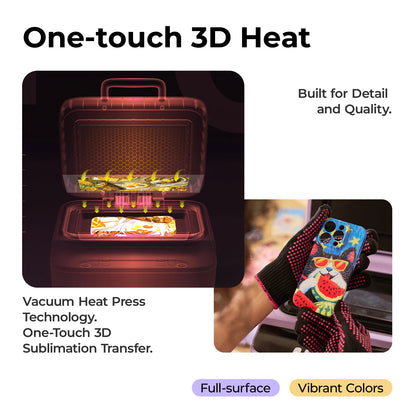 Double Mold 3D Phone Case Sublimation Vacuum Heat Press