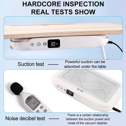 Portable Manicure Dust Collector 170W Strong Suction White