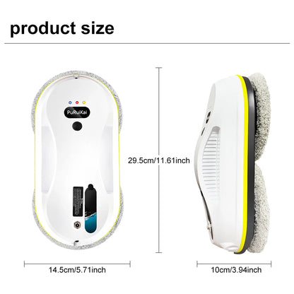 Smart Window Cleaning Robot Auto Spray Edge Detection