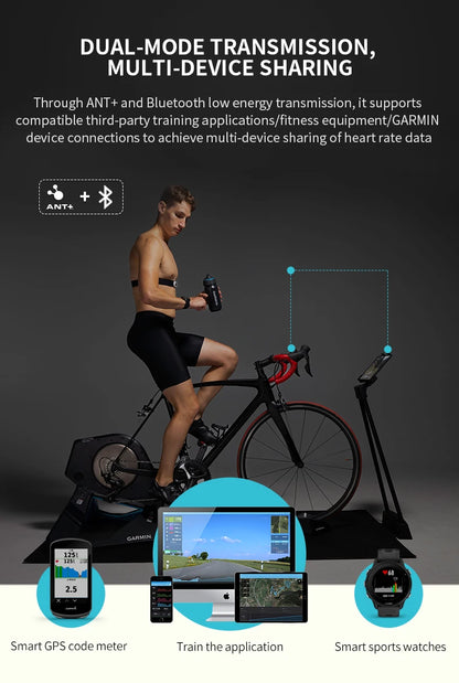 Smart Heart Rate Monitor Band for Running Cycling Swimming
