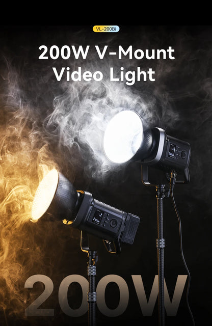 Rechargeable 200W Bi Color Video Light for Streaming