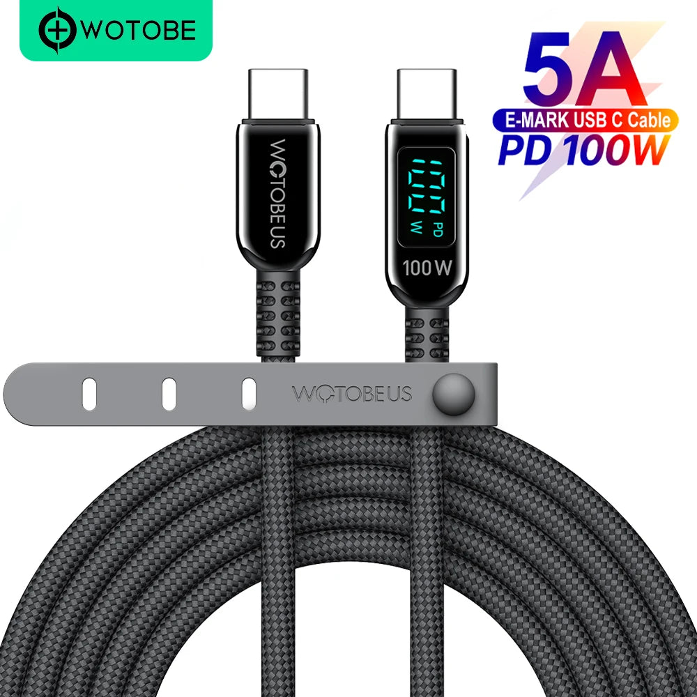 240W GaN 5-Port USB C Fast Charger with 5A Cable