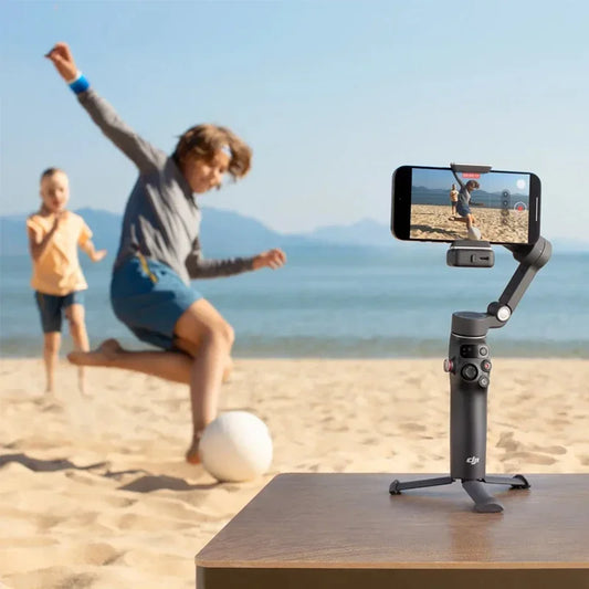OM 7P Smartphone Gimbal with Integrated Light and Audio