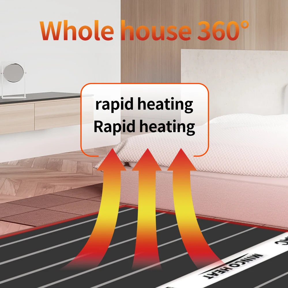 5m Infrared Underfloor Heating Film 220W Carbon Foil