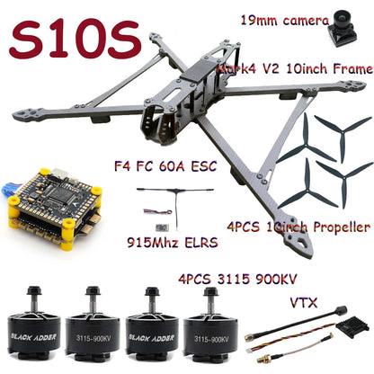 10-Inch FPV Drone Frame Combo High Power Motors