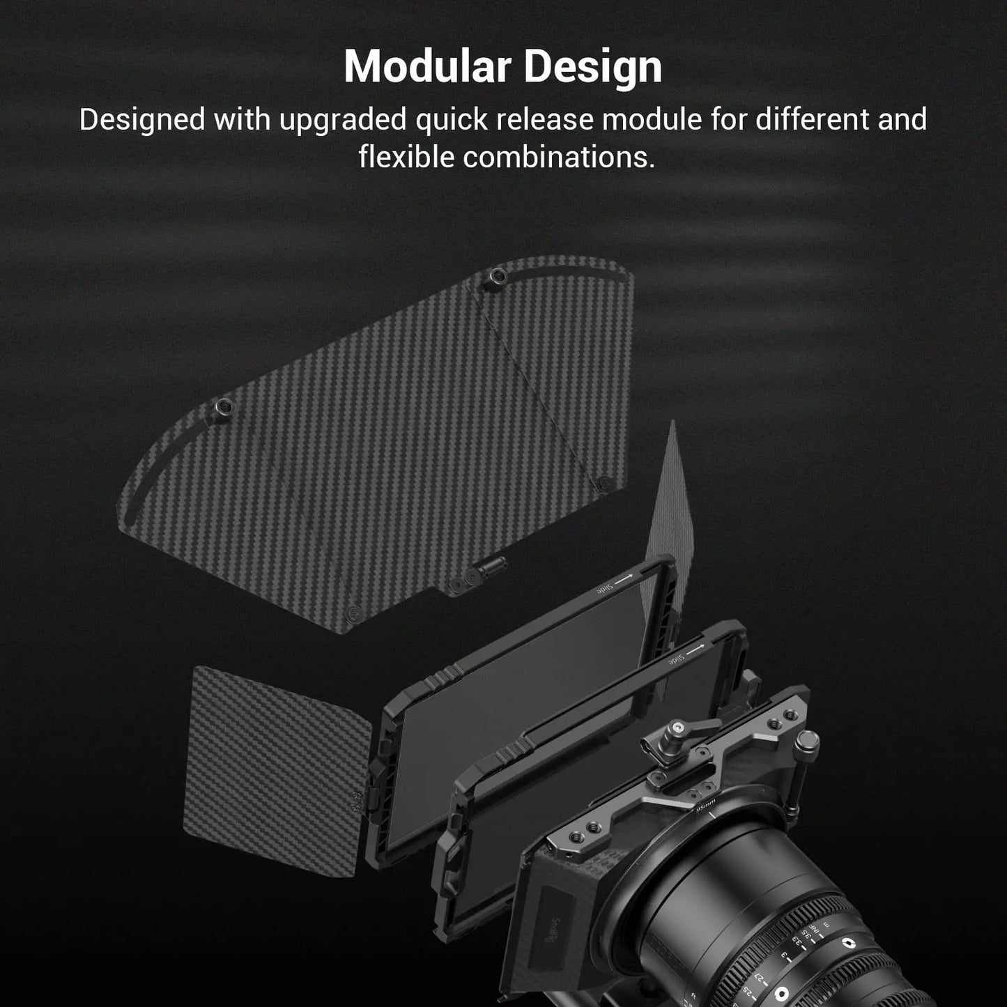 95mm Mini Matte Box with Side and Top Flags