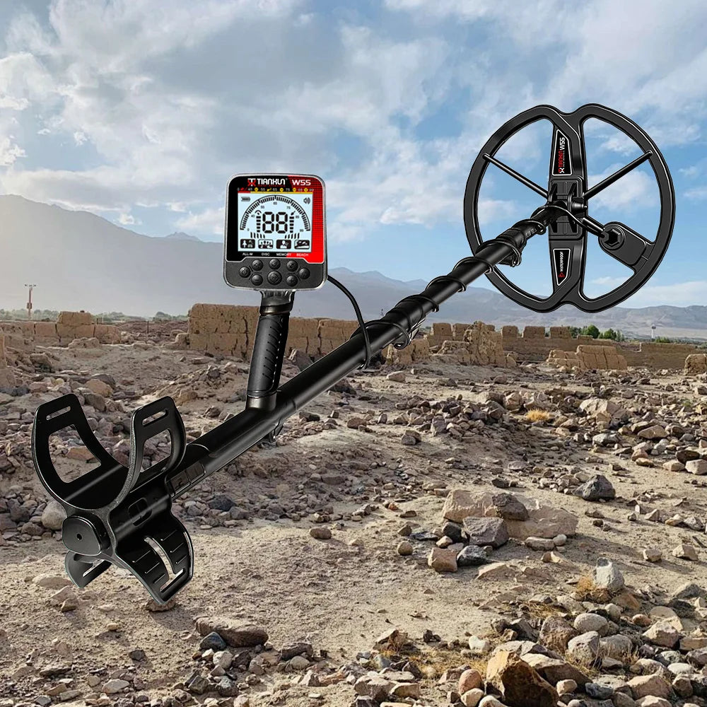 Metal Detector Kit with Shovel Waterproof IP68 25h Battery