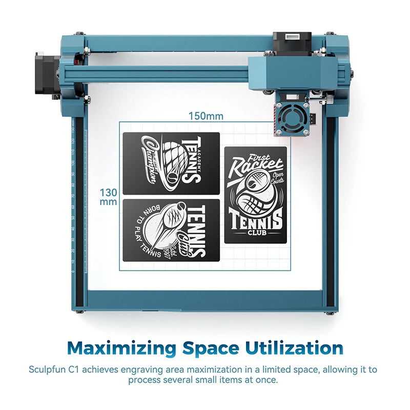 Mini Portable 3W Laser Engraver LightBurn Compatible