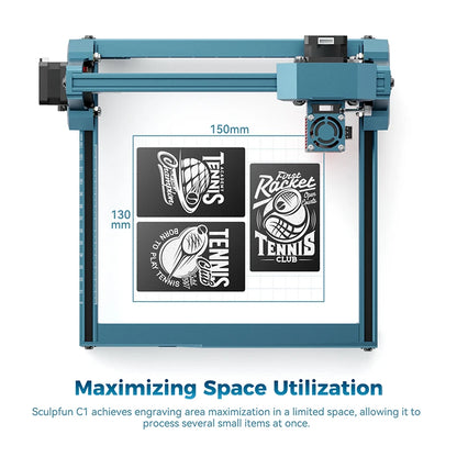 Mini Portable 3W Laser Engraver LightBurn Compatible