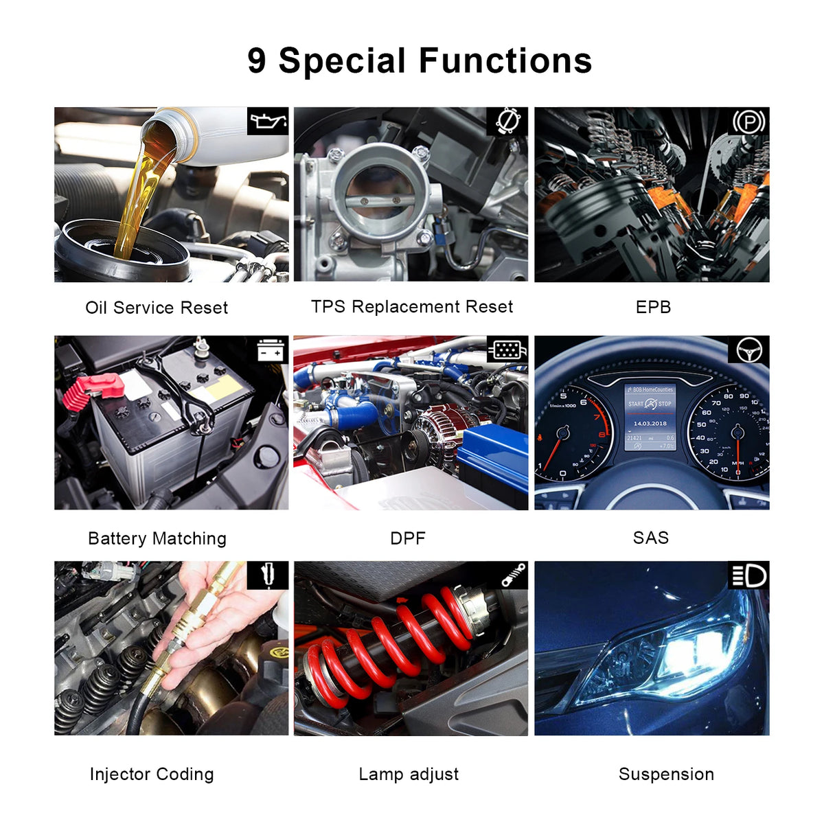 Professional VAG OBD2 Scanner ABS SRS DPF TPMS EPB Reset