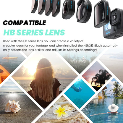 Compact GoPro HERO 13 5.3K 60fps Action & Vlog Camera