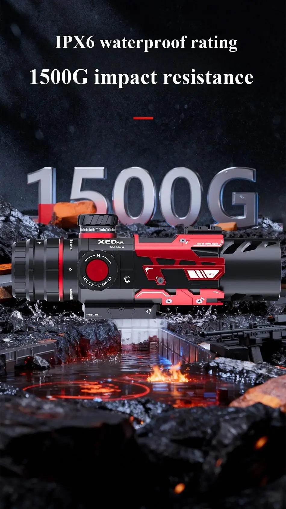 4-Fold Outdoor Telescope with HD Light