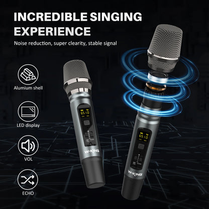 Massive Bass 200W Bluetooth Boombox with Dual Microphones