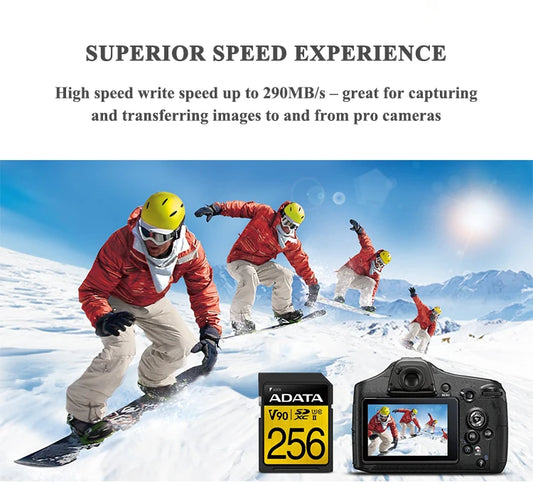 ADATA 128GB SDXC V90 High Speed Card for 4K