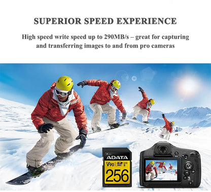 ADATA 256GB High Storage V90 UHS II SD Card