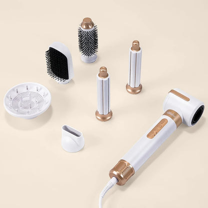 7 in 1 Hair Dryer Brush with Ionic Hot Air Comb
