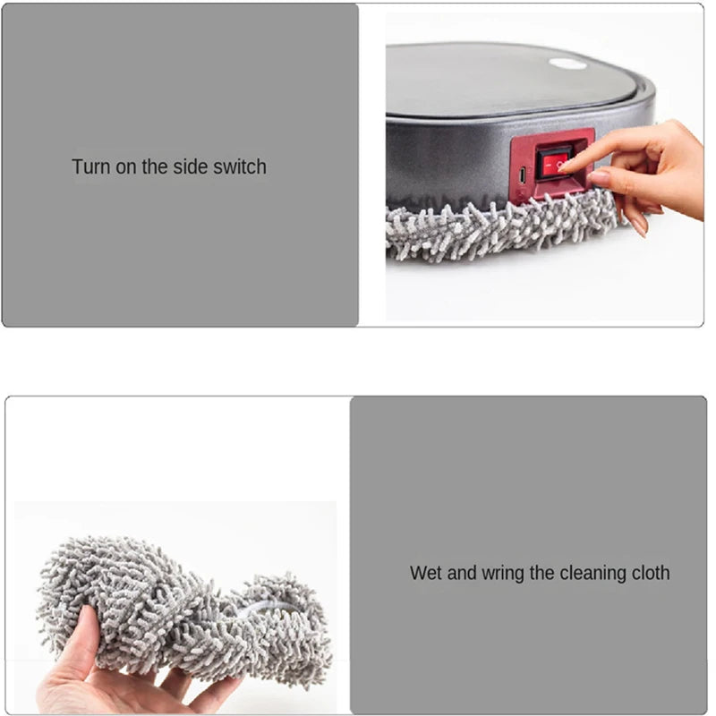 Smart Mopping Robot for Sweeping and Spraying