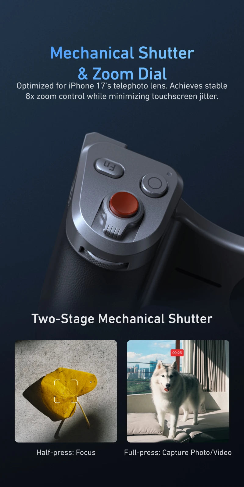 Magnetic Phone Camera Grip Power Bank Photography Kit