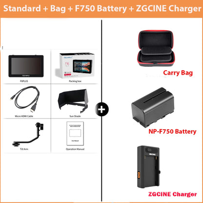 NP750 6 Inch On Camera DSLR Field Monitor